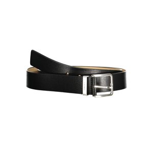 CALVIN KLEIN MEN'S BLACK LEATHER BELT