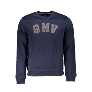 GIAN MARCO VENTURI MEN'S BLUE ZIPLESS SWEATSHIRT