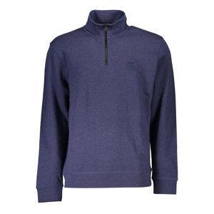 HUGO BOSS MEN'S BLUE ZIP SWEATSHIRT