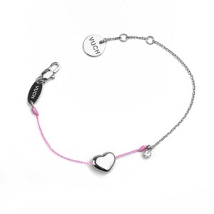 Shiny Heart Pink Bracelet