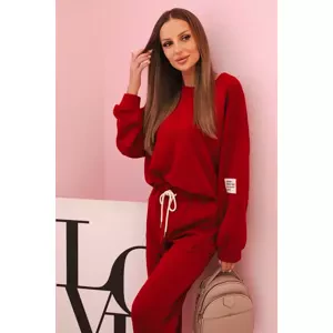 Kesi Włoski Set sweatshirt + pants butter red