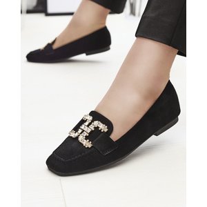 Resti Women's black moccasins Jaorica- Footwear